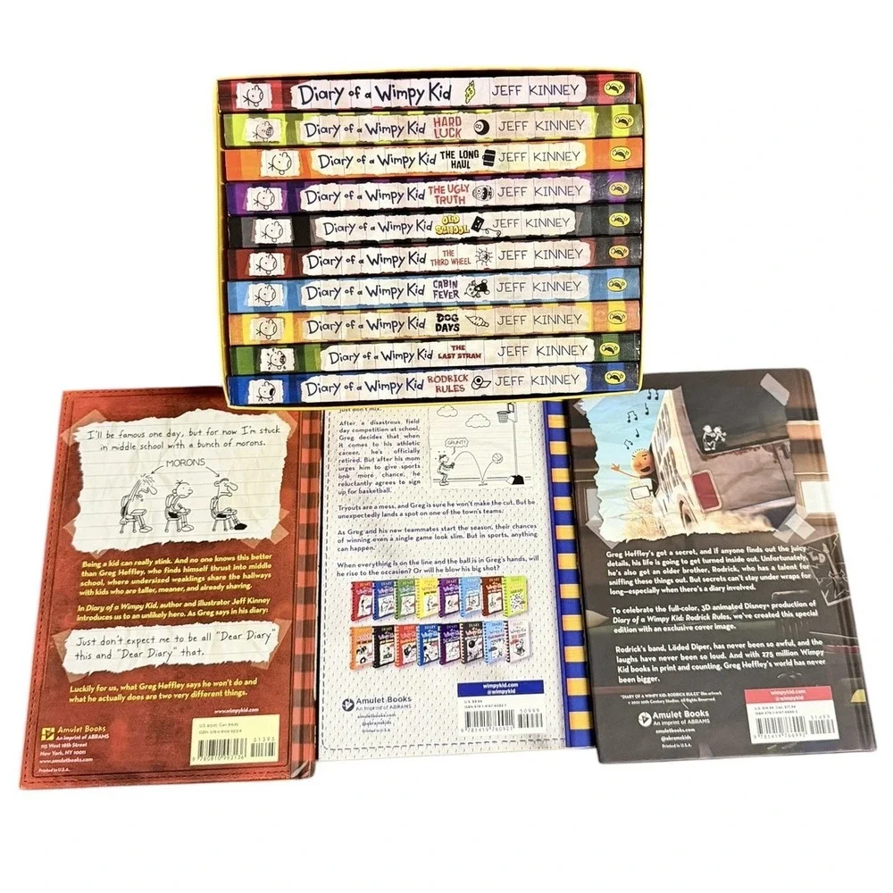 Bundle Of 13 Diary of a Wimpy Kid Box Collection Plus 3 Extra Hard/Soft Cover